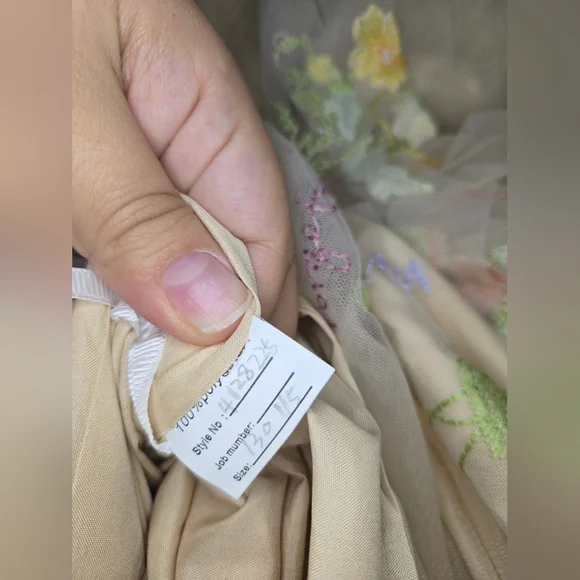 Floral Embroidered Tulle Dress - Picture 8 of 10